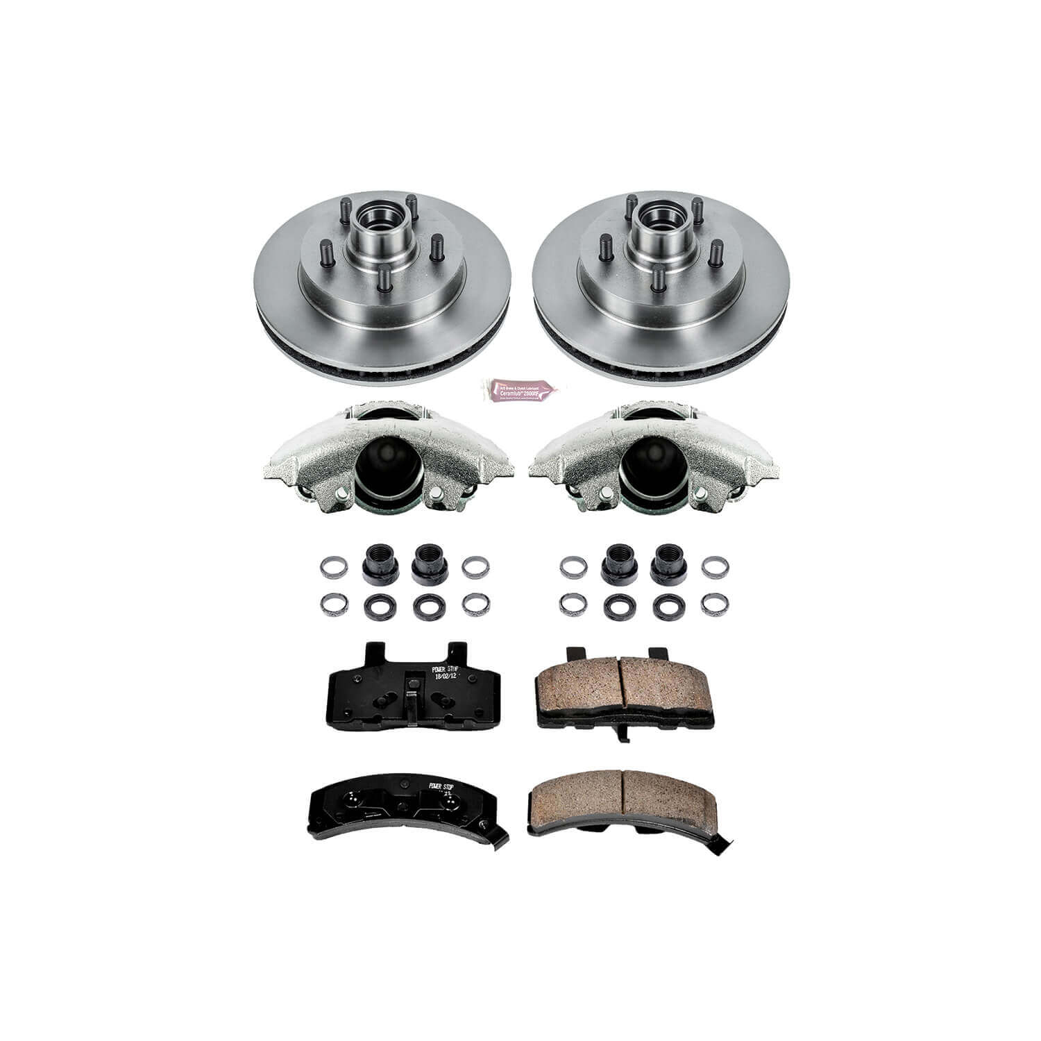 Power Stop KCOE1990 Autospecialty 1-Click Daily Driver Front Brake Kit for 1995-1999 Chevrolet C1500 product image
