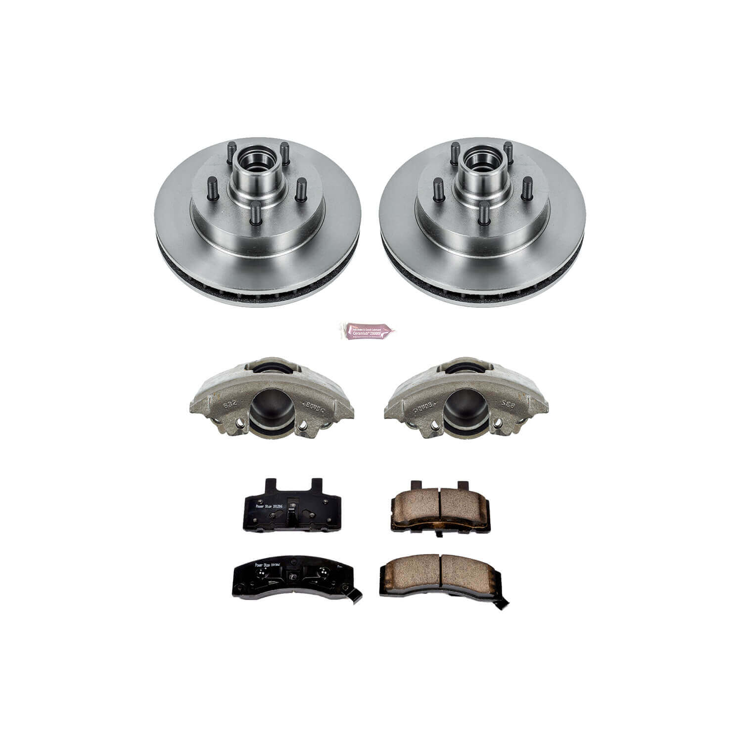 Power Stop KCOE1991 Autospecialty 1-Click Daily Driver Front Brake Kit for 1998-1999 Chevrolet Tahoe Rear Wheel Drive product image