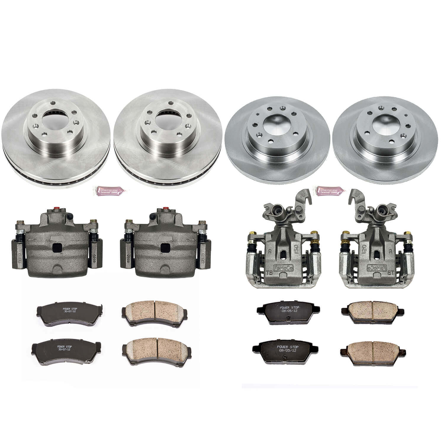 Power Stop KCOE200 Autospecialty 1-Click Daily Driver Front And Rear Brake Kit for 2006-2012 Ford Fusion product image