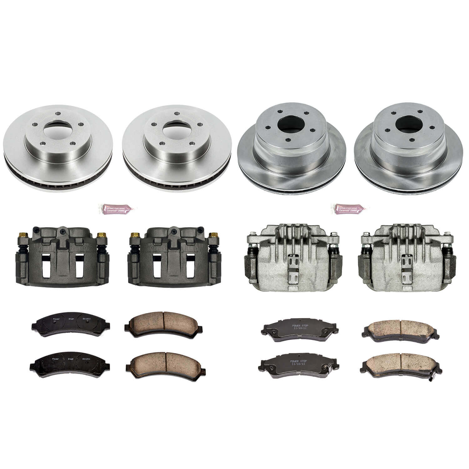 Power Stop KCOE2005 Autospecialty 1-Click Daily Driver Front And Rear Brake Kit for 1997 Chevrolet Blazer 4 Wheel Drive, All Wheel Drive Rear Disc product image