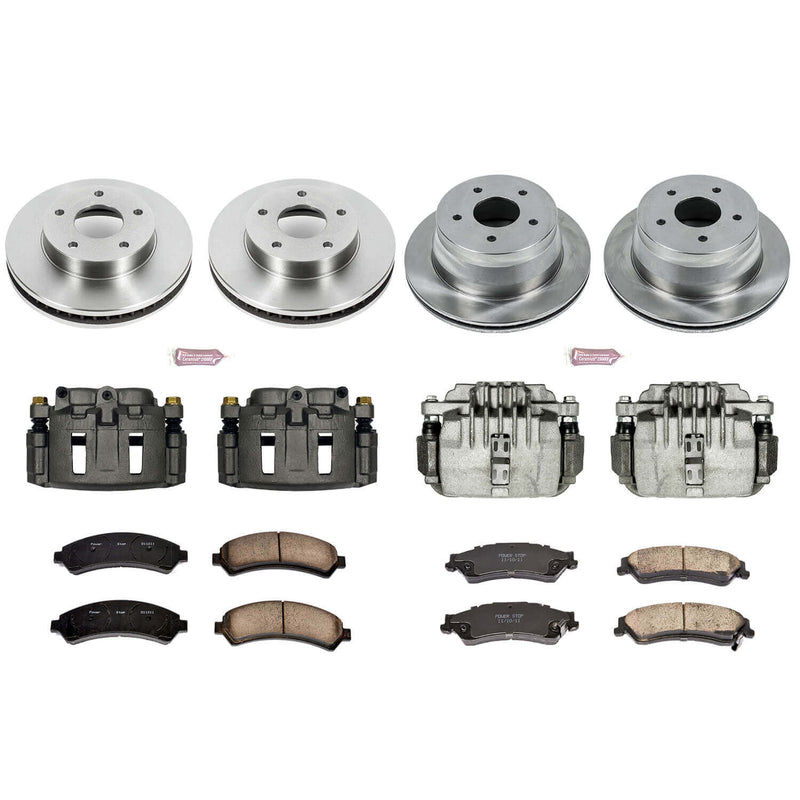 Power Stop KCOE2005 Autospecialty 1-Click Daily Driver Front And Rear Brake Kit for 1997 Chevrolet Blazer 4 Wheel Drive, All Wheel Drive Rear Disc product image
