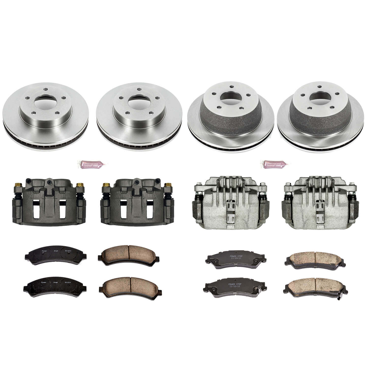 Power Stop KCOE2006 Autospecialty 1-Click Daily Driver Front And Rear Brake Kit for 1998-2005 Chevrolet Blazer Rear Wheel Drive product image