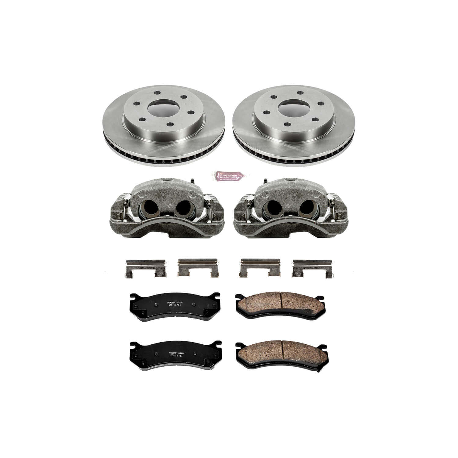 Power Stop KCOE2009 Autospecialty 1-Click Daily Driver Front Brake Kit for 2002-2006 Cadillac Escalade product image