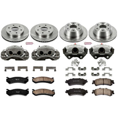 Power Stop KCOE2010A Autospecialty 1-Click Daily Driver Front And Rear Brake Kit for 2003-2005 Chevrolet Astro product image