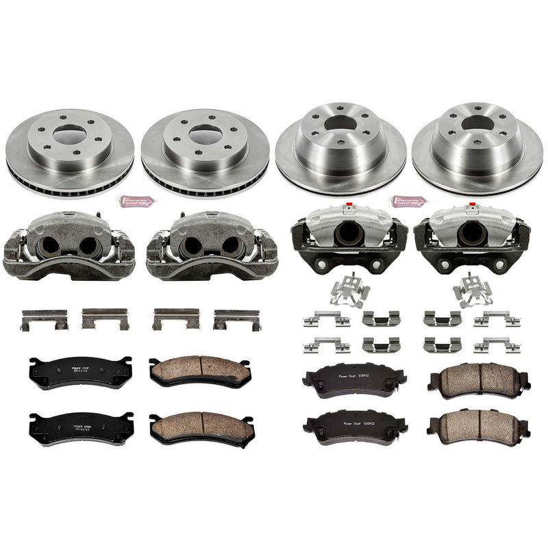 Power Stop KCOE2010A Autospecialty 1-Click Daily Driver Front And Rear Brake Kit for 2003-2005 Chevrolet Astro product image
