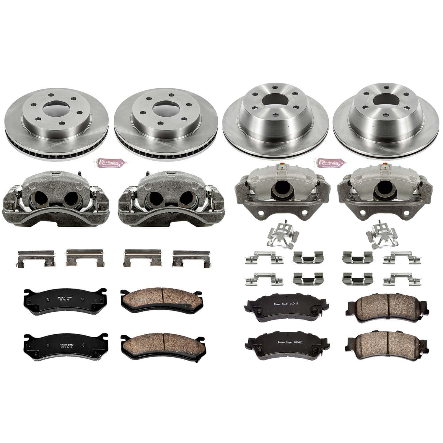 Power Stop KCOE2010B Autospecialty 1-Click Daily Driver Front And Rear Brake Kit for 2003-2006 Chevrolet Silverado 1500 product image