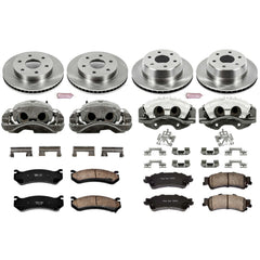 Power Stop KCOE2015 Autospecialty 1-Click Daily Driver Front And Rear Brake Kit for 2002 Cadillac Escalade product image