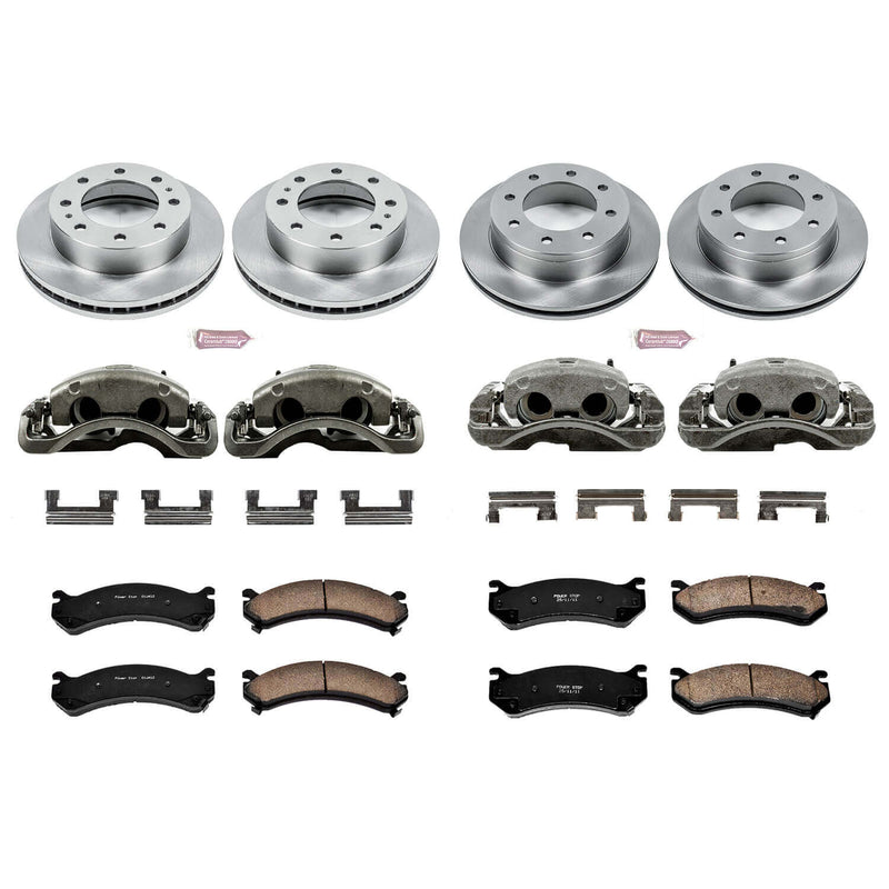 Power Stop KCOE2023A Autospecialty 1-Click Daily Driver Front And Rear Brake Kit for 2001-2003 Chevrolet Silverado 1500 HD product image