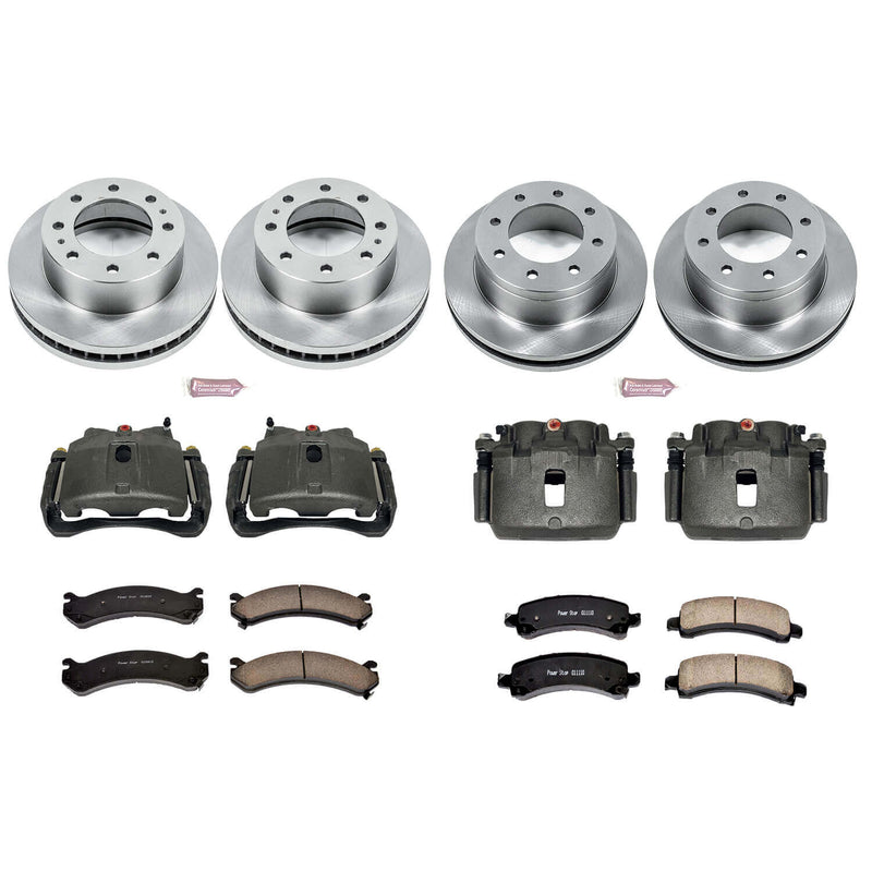 Power Stop KCOE2025 Autospecialty 1-Click Daily Driver Front And Rear Brake Kit for 2003-2020 Chevrolet Express 2500 product image