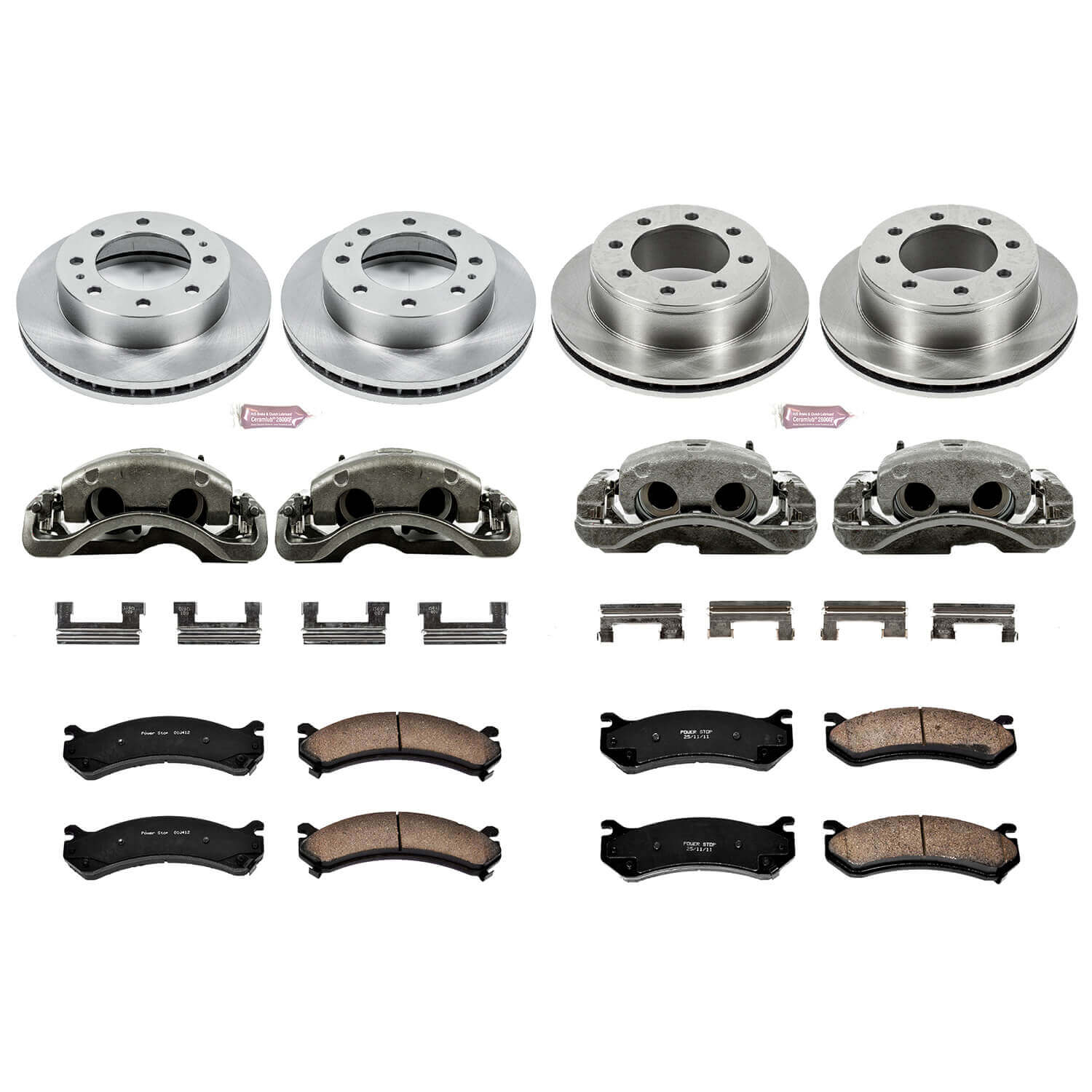 Power Stop KCOE2027 Autospecialty 1-Click Daily Driver Front And Rear Brake Kit for 2002-2006 Chevrolet Avalanche 2500 product image