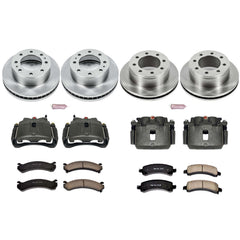 Power Stop KCOE2029 Autospecialty 1-Click Daily Driver Front And Rear Brake Kit for 2006-2016 Chevrolet Express 2500 product image