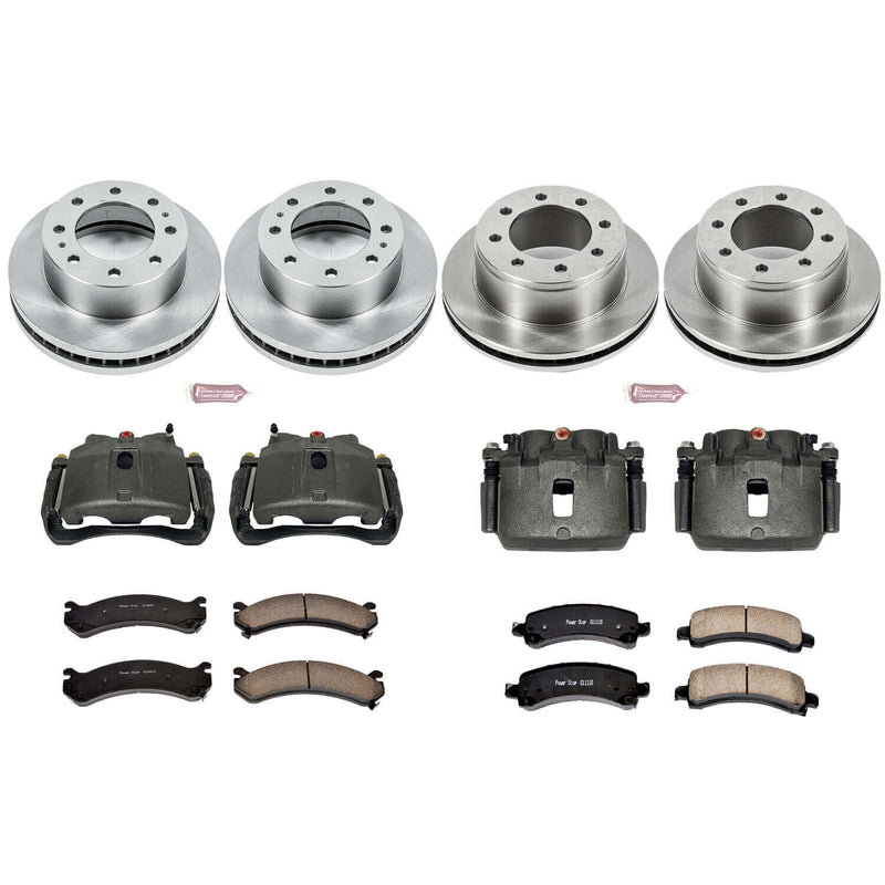 Power Stop KCOE2029 Autospecialty 1-Click Daily Driver Front And Rear Brake Kit for 2006-2016 Chevrolet Express 2500 product image