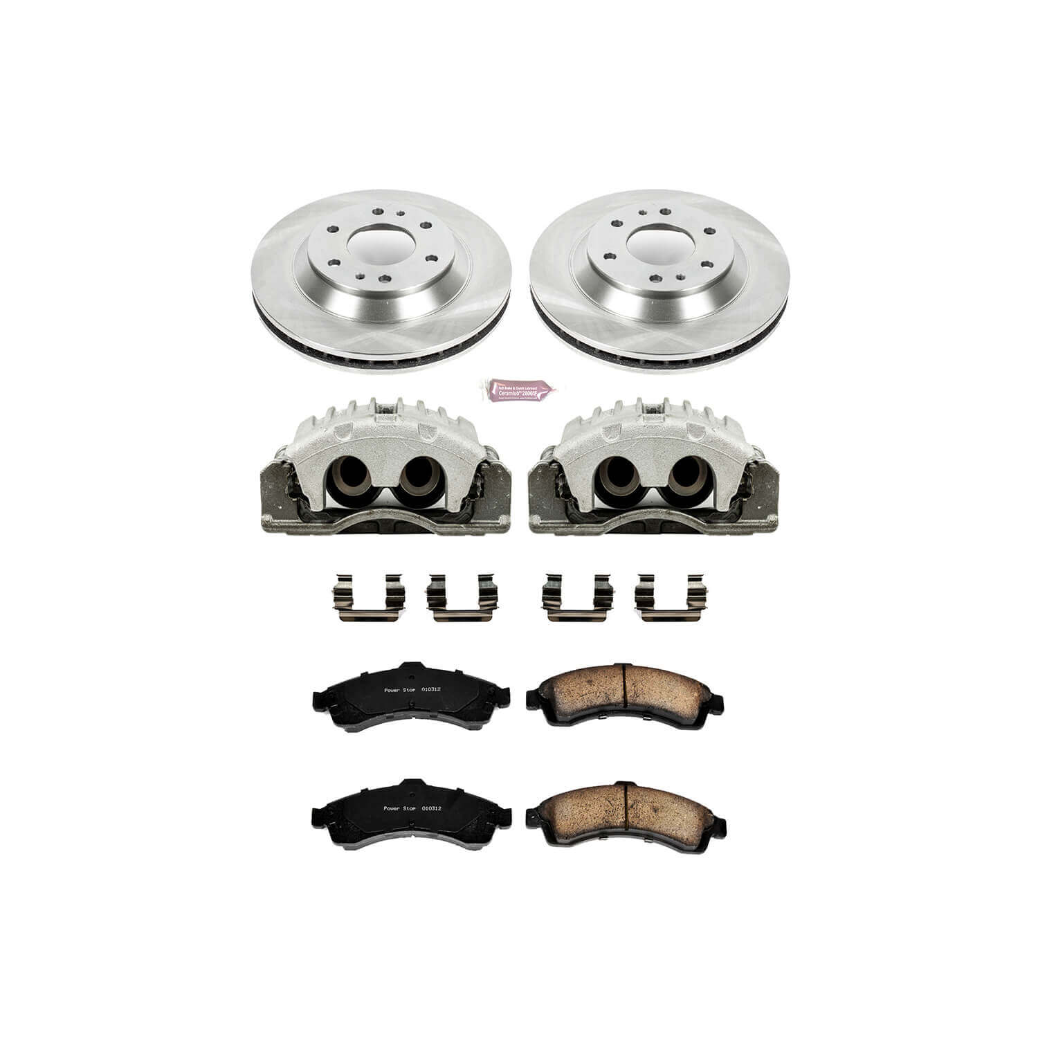 Power Stop KCOE2057 Autospecialty 1-Click Daily Driver Front Brake Kit for 2004-2005 Buick Rainier product image
