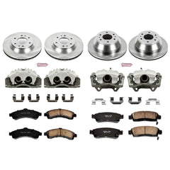 Power Stop KCOE2058 Autospecialty 1-Click Daily Driver Front And Rear Brake Kit for 2004-2005 Buick Rainier product image