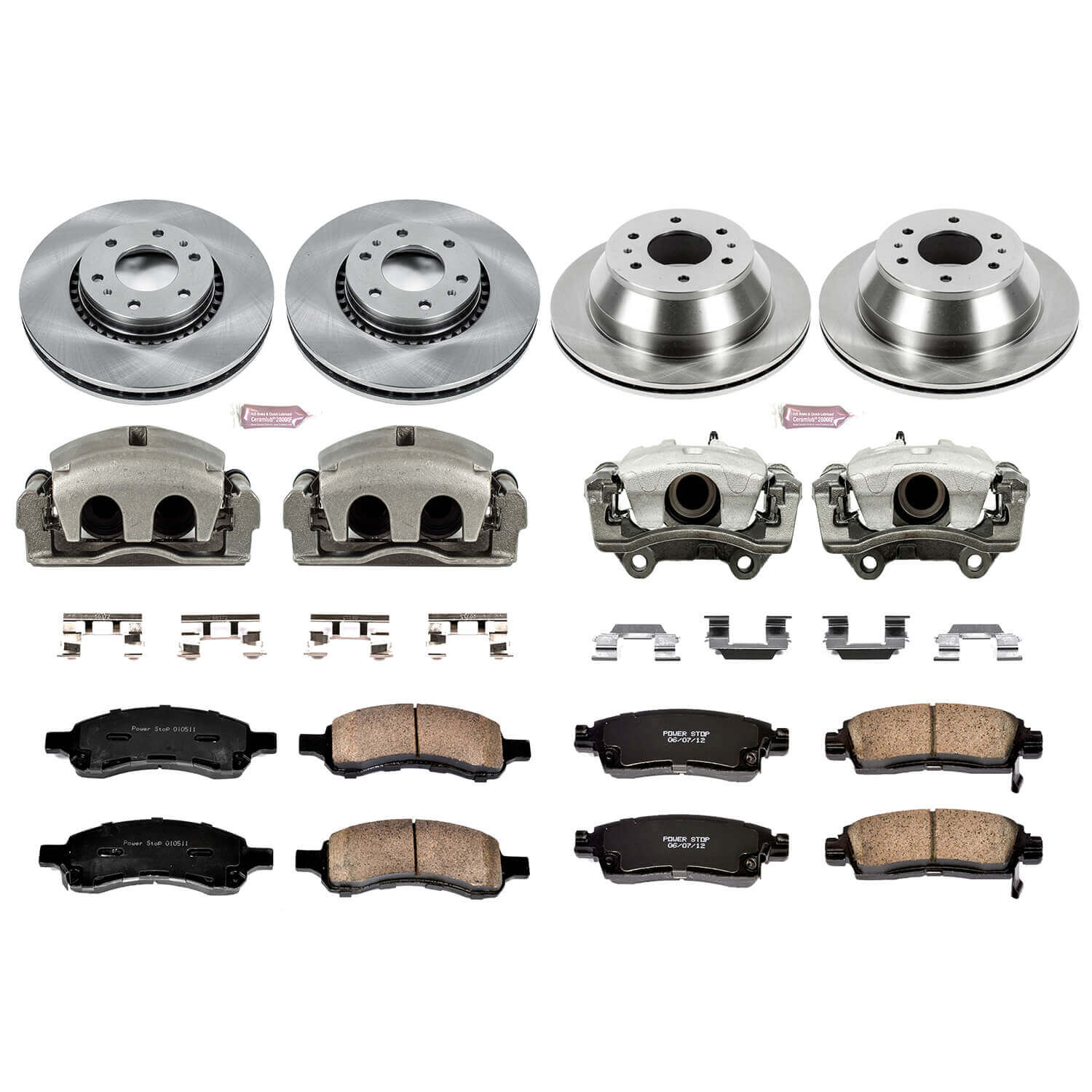 Power Stop KCOE2060 Autospecialty 1-Click Daily Driver Front And Rear Brake Kit for 2006-2007 Buick Rainier product image
