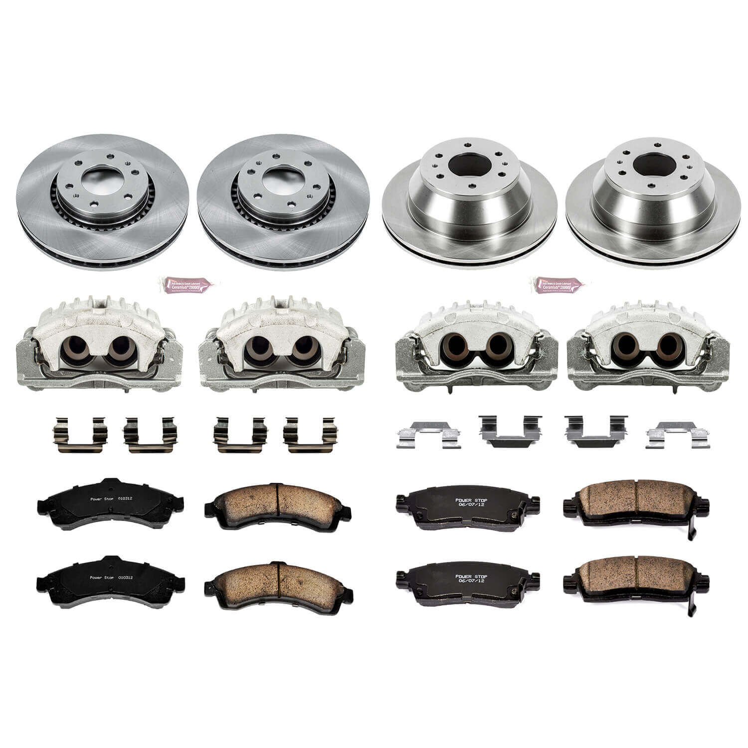Power Stop KCOE2062 Autospecialty 1-Click Daily Driver Front And Rear Brake Kit for 2004-2005 Buick Rainier product image