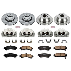 Power Stop KCOE2062 Autospecialty 1-Click Daily Driver Front And Rear Brake Kit for 2004-2005 Buick Rainier product image