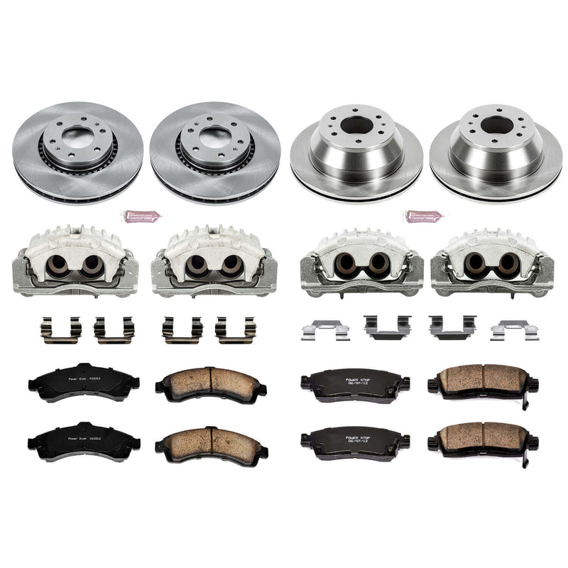 Power Stop KCOE2062 Autospecialty 1-Click Daily Driver Front And Rear Brake Kit for 2004-2005 Buick Rainier product image