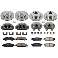 Power Stop KCOE2068 Autospecialty 1-Click Daily Driver Front And Rear Brake Kit for 2007-2008 Cadillac Escalade product image