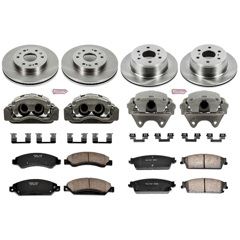 Power Stop KCOE2068 Autospecialty 1-Click Daily Driver Front And Rear Brake Kit for 2007-2008 Cadillac Escalade product image