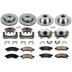 Power Stop KCOE2085B Autospecialty 1-Click Daily Driver Front And Rear Brake Kit for 2006-2007 Buick Rainier product image