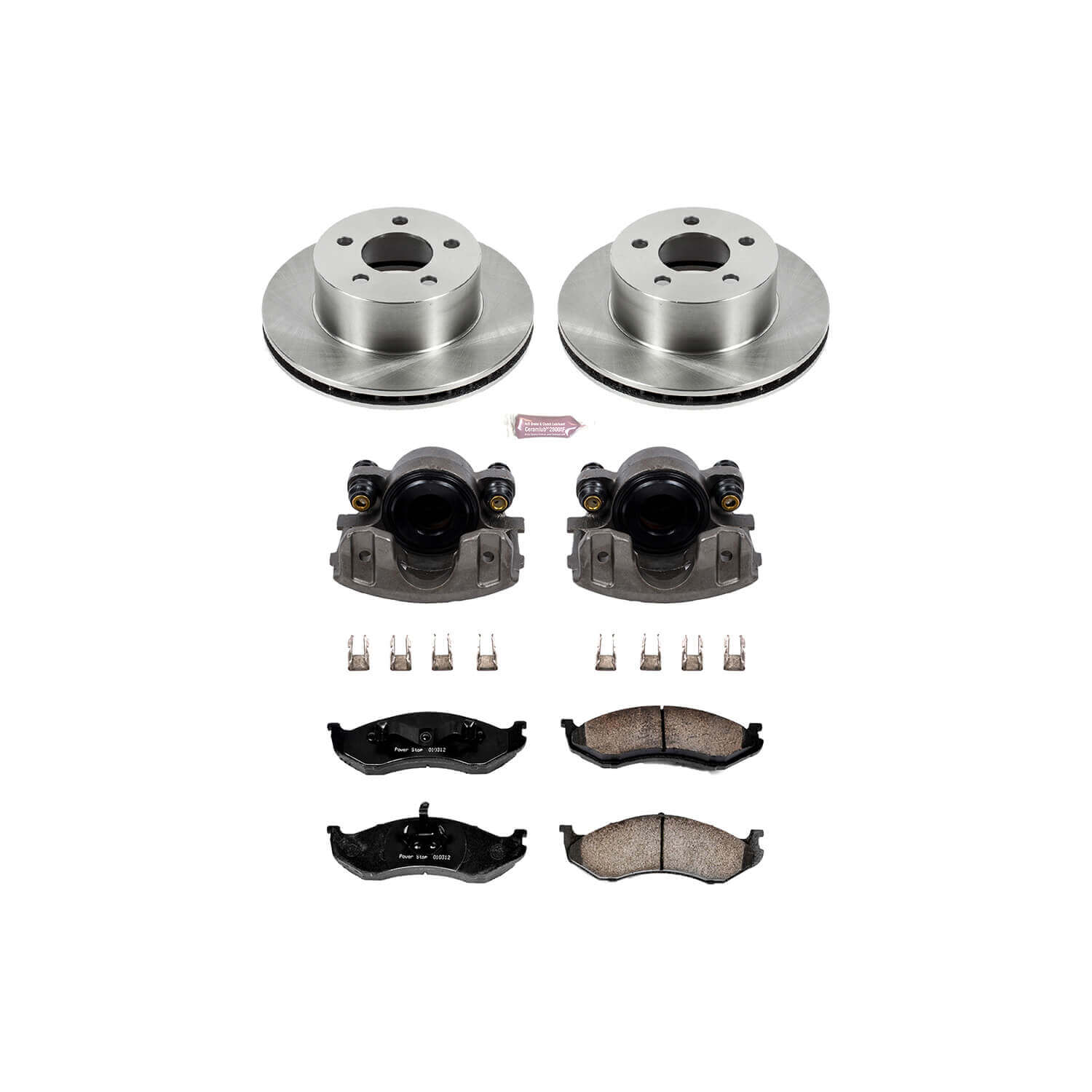 Power Stop KCOE2119 Autospecialty 1-Click Daily Driver Front Brake Kit for 1990 Jeep Cherokee 4 Wheel Drive product image