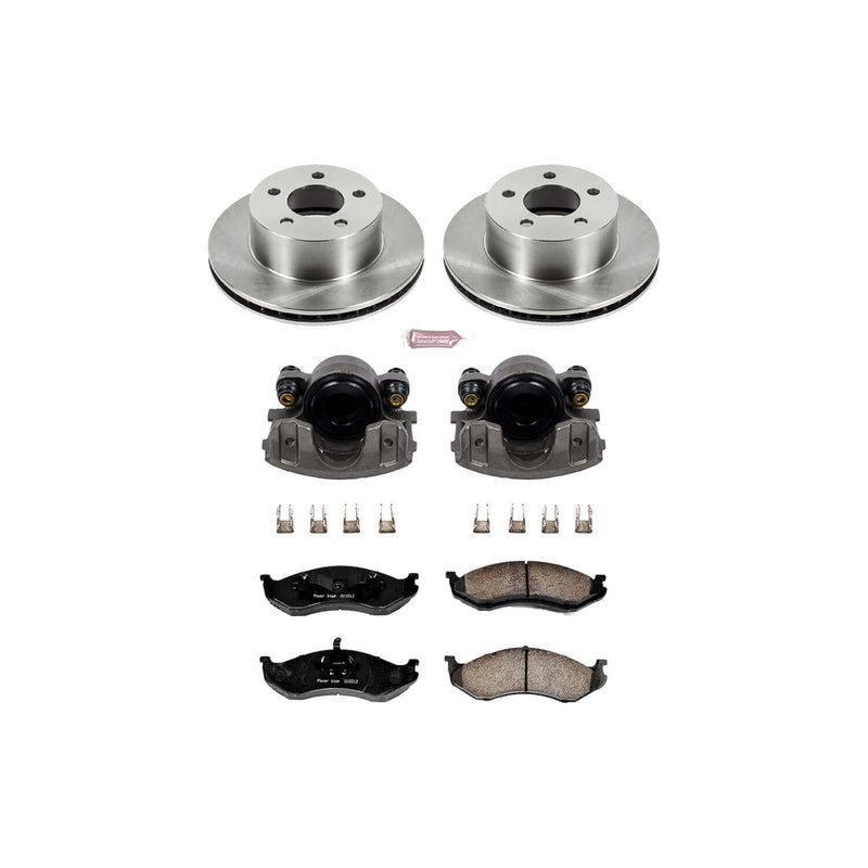 Power Stop KCOE2119 Autospecialty 1-Click Daily Driver Front Brake Kit for 1990 Jeep Cherokee 4 Wheel Drive product image