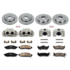 Power Stop KCOE212 Autospecialty 1-Click Daily Driver Front And Rear Brake Kit for 2005-2007 Infiniti QX56 product image