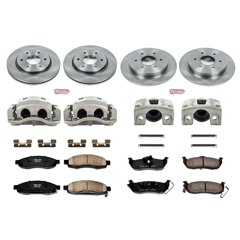 Power Stop KCOE212 Autospecialty 1-Click Daily Driver Front And Rear Brake Kit for 2005-2007 Infiniti QX56 product image