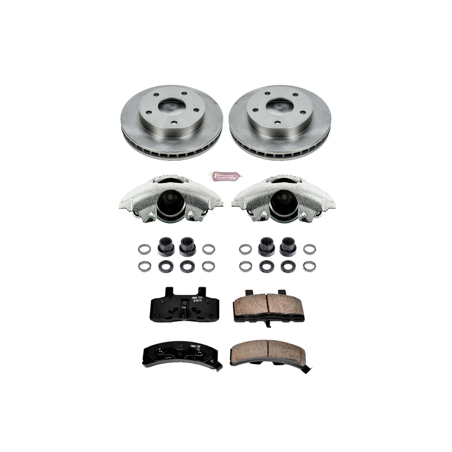 Power Stop KCOE2126 Autospecialty 1-Click Daily Driver Front Brake Kit for 1994-1999 Dodge Ram 1500 4 Wheel Drive product image