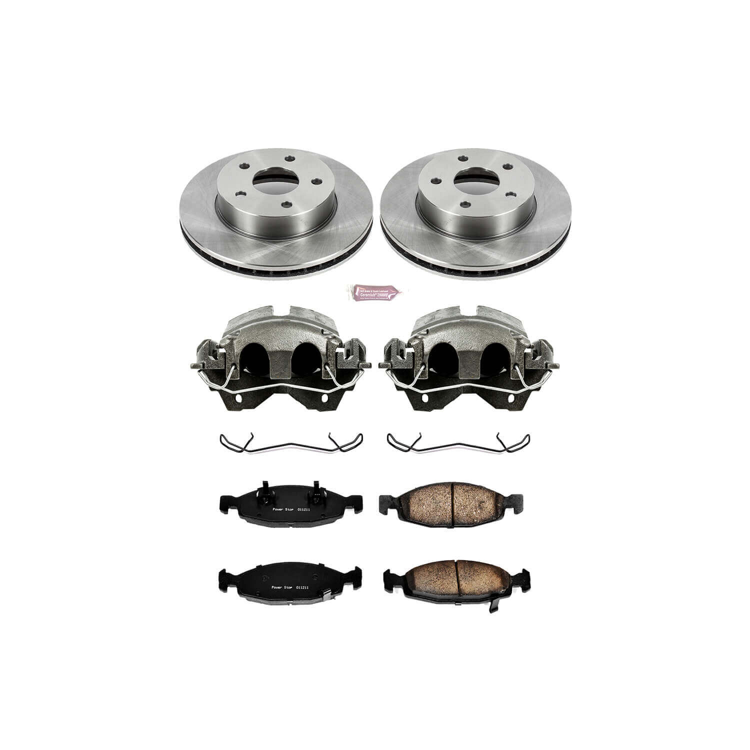 Power Stop KCOE2147 Autospecialty 1-Click Daily Driver Front Brake Kit for 1999-2002 Jeep Grand Cherokee product image
