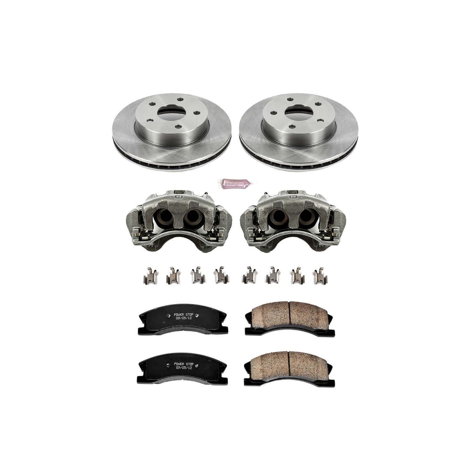 Power Stop KCOE2149 Autospecialty 1-Click Daily Driver Front Brake Kit for 1999-2004 Jeep Grand Cherokee product image