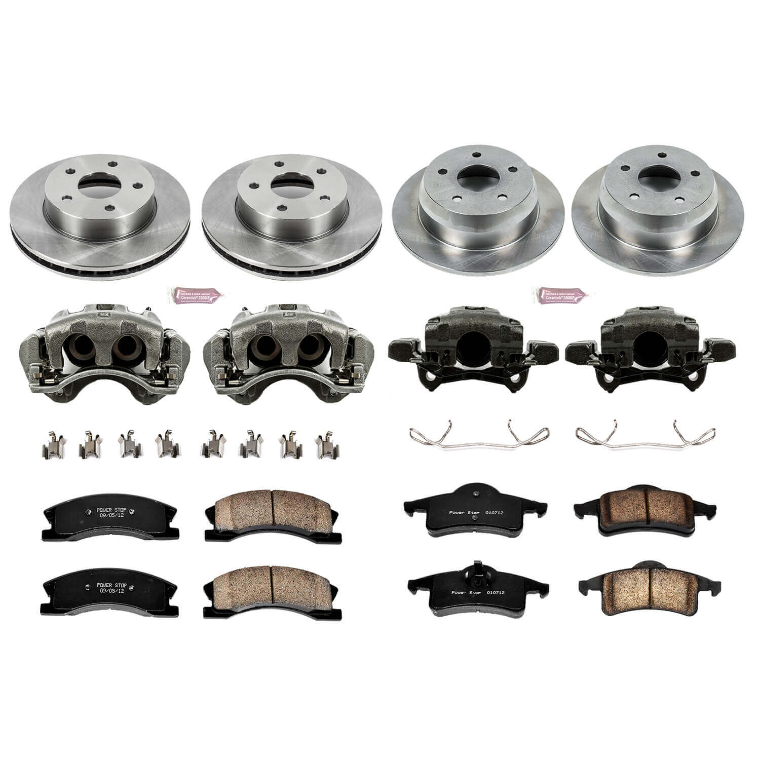 Power Stop KCOE2150 Autospecialty 1-Click Daily Driver Front And Rear Brake Kit for 1999-2004 Jeep Grand Cherokee product image