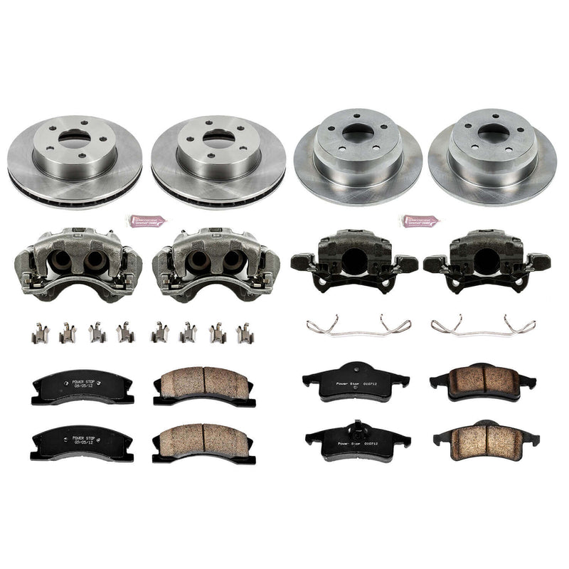 Power Stop KCOE2150 Autospecialty 1-Click Daily Driver Front And Rear Brake Kit for 1999-2004 Jeep Grand Cherokee product image