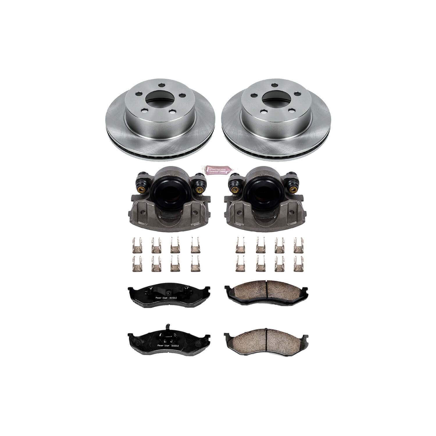 Power Stop KCOE2152 Autospecialty 1-Click Daily Driver Front Brake Kit for 1999-2001 Jeep Cherokee product image