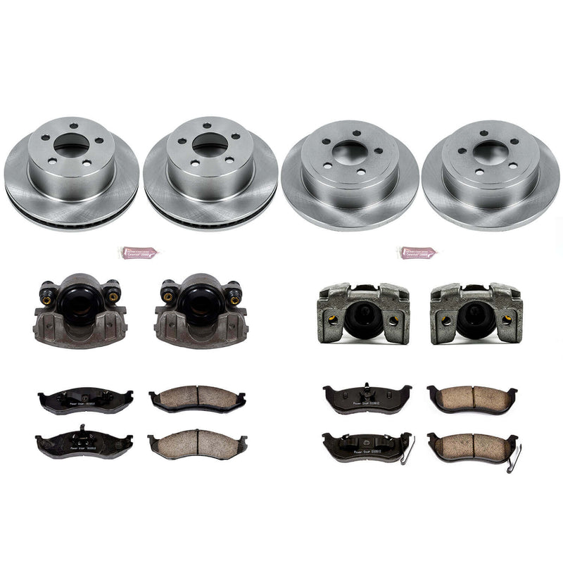 Power Stop KCOE2154 Autospecialty 1-Click Daily Driver Front And Rear Brake Kit for 2003-2006 Jeep Wrangler Rear Disc product image