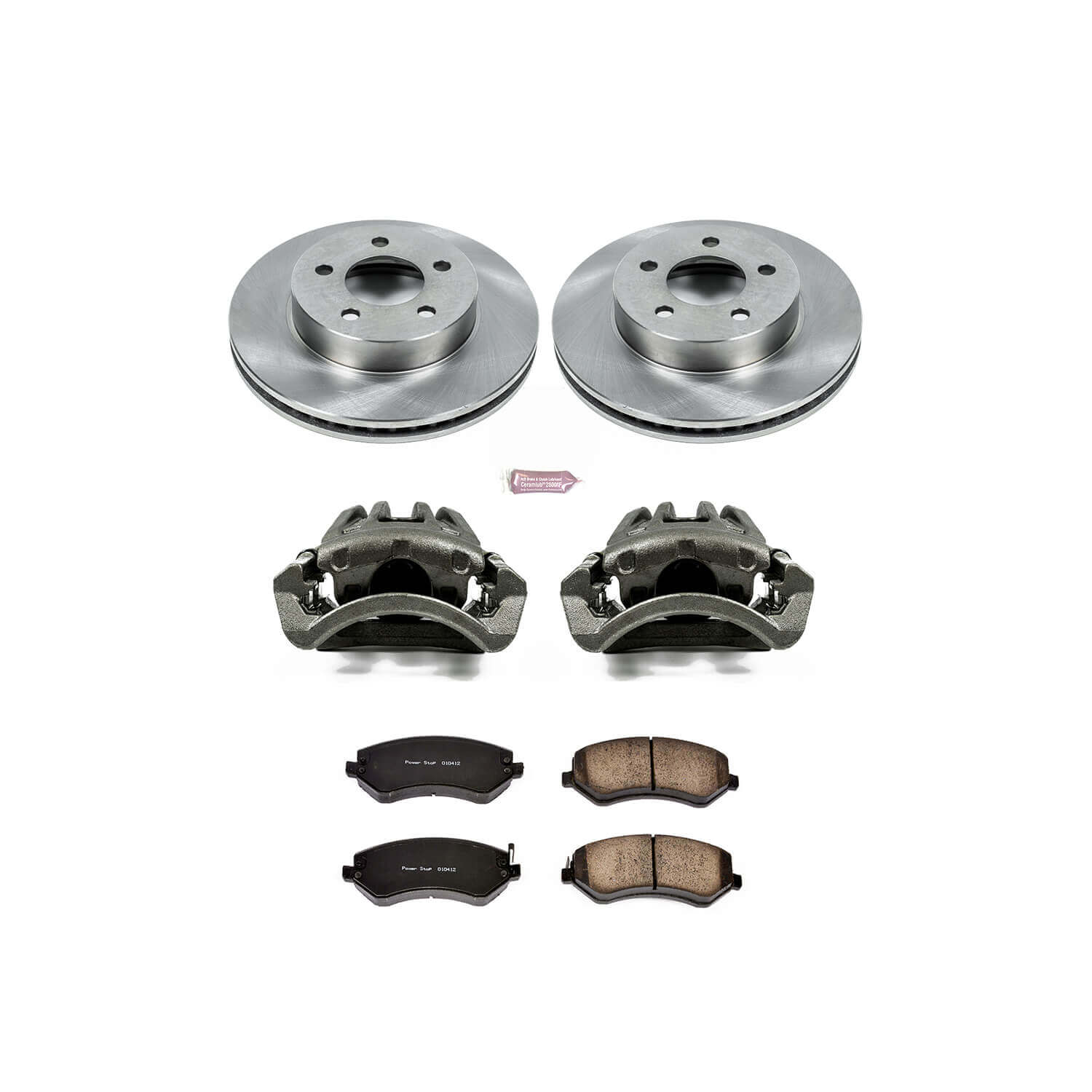 Power Stop KCOE2160 Autospecialty 1-Click Daily Driver Front Brake Kit for 2002-2007 Jeep Liberty product image