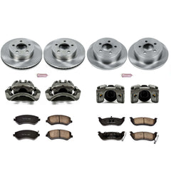 Power Stop KCOE2162 Autospecialty 1-Click Daily Driver Front And Rear Brake Kit for 2003-2007 Jeep Liberty product image