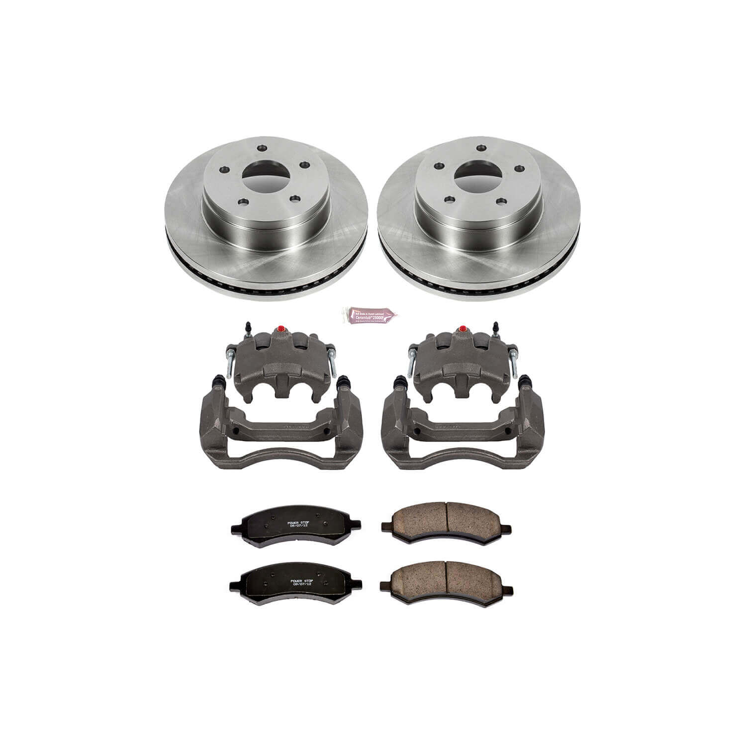 Power Stop KCOE2163 Autospecialty 1-Click Daily Driver Front Brake Kit for 2006 Dodge Ram 1500 Laramie, SLT, Sport, ST, TRX4 product image