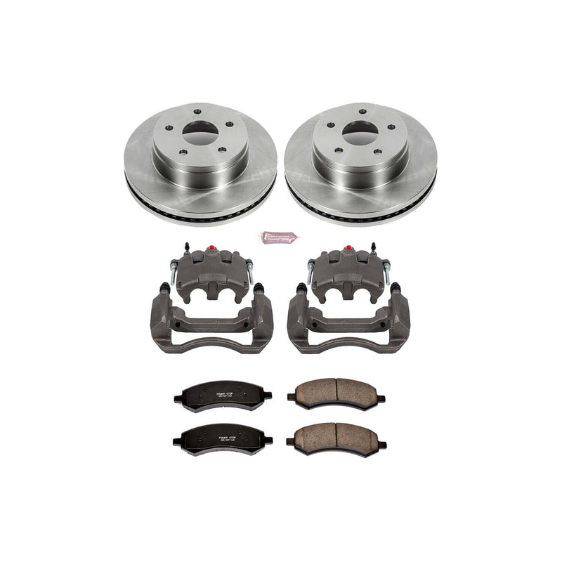 Power Stop KCOE2163 Autospecialty 1-Click Daily Driver Front Brake Kit for 2006 Dodge Ram 1500 Laramie, SLT, Sport, ST, TRX4 product image