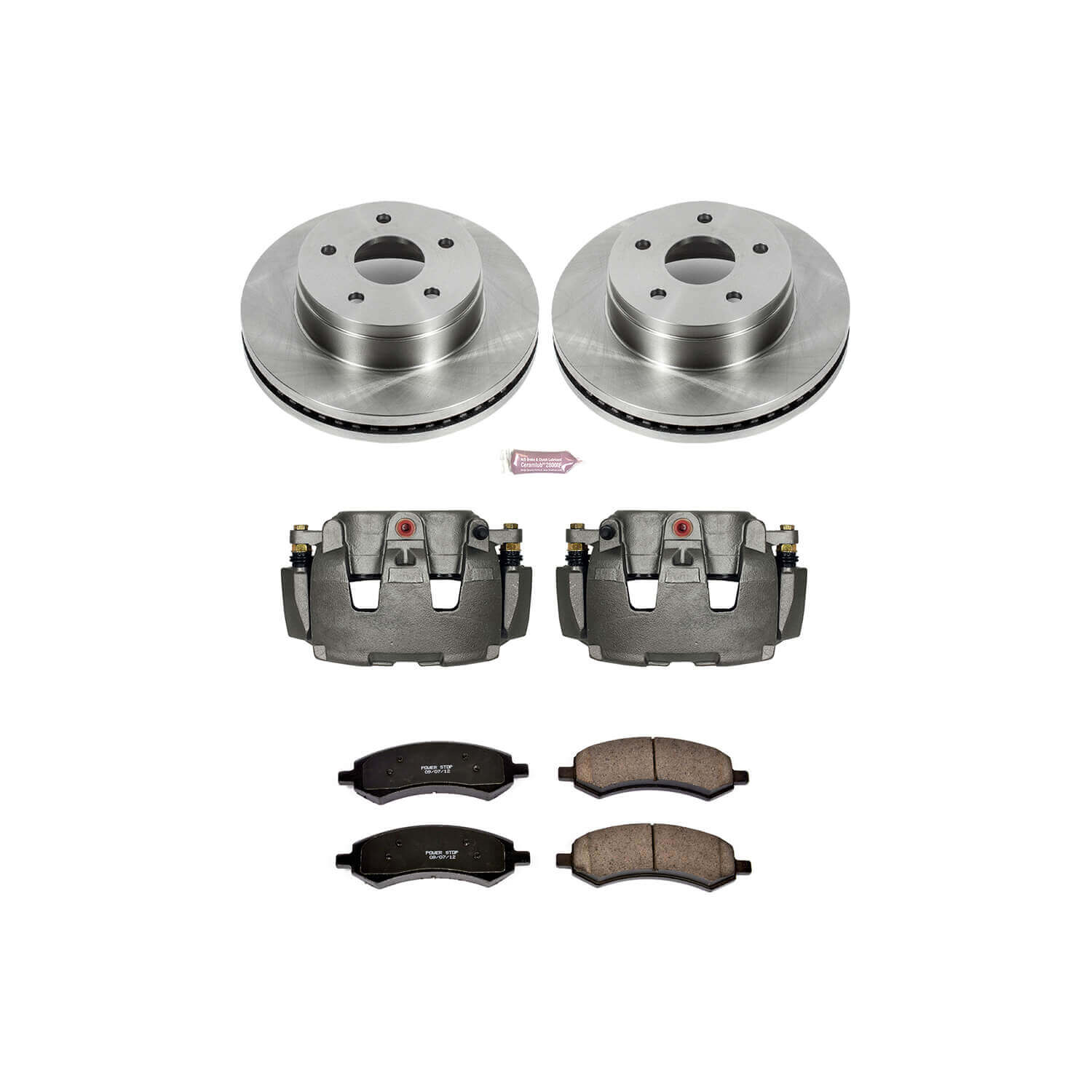 Power Stop KCOE2163A Autospecialty 1-Click Daily Driver Front Brake Kit for 2007-2009 Chrysler Aspen product image