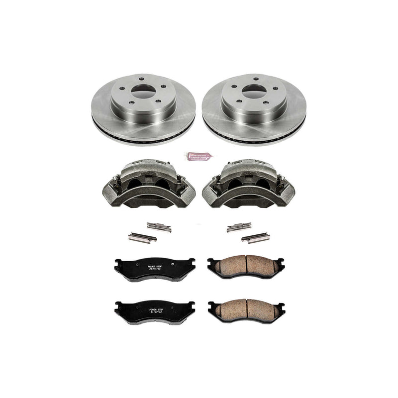 Power Stop KCOE2165 Autospecialty 1-Click Daily Driver Front Brake Kit for 2002 Dodge Ram 1500 product image