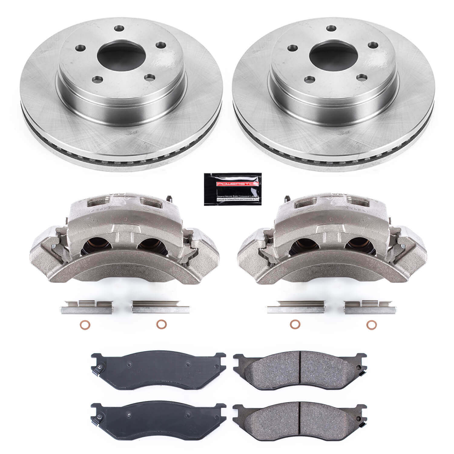 Power Stop KCOE2165A Autospecialty 1-Click OE Replacement Pad And Rotor Kit With Calipers for 2004-2006 Dodge Durango product image