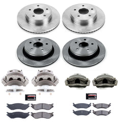 Power Stop KCOE2166A Autospecialty 1-Click OE Replacement Pad And Rotor Kit With Calipers for 2004-2006 Dodge Durango product image