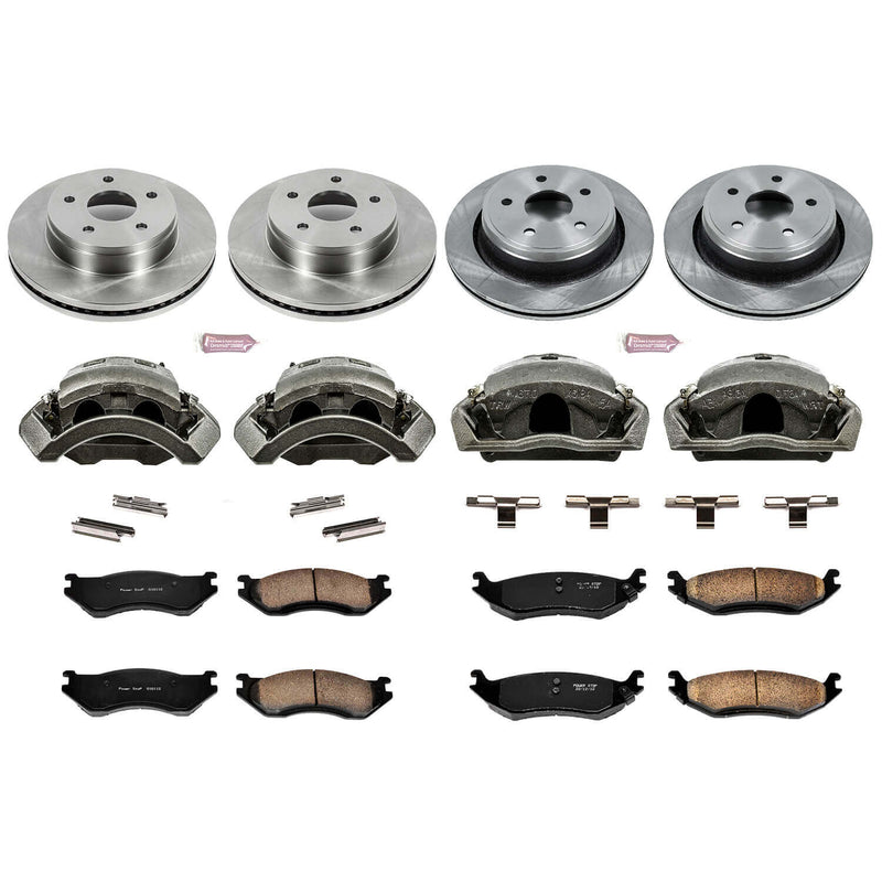 Power Stop KCOE2168 Autospecialty 1-Click Daily Driver Front And Rear Brake Kit for 2003 Dodge Ram 1500 product image