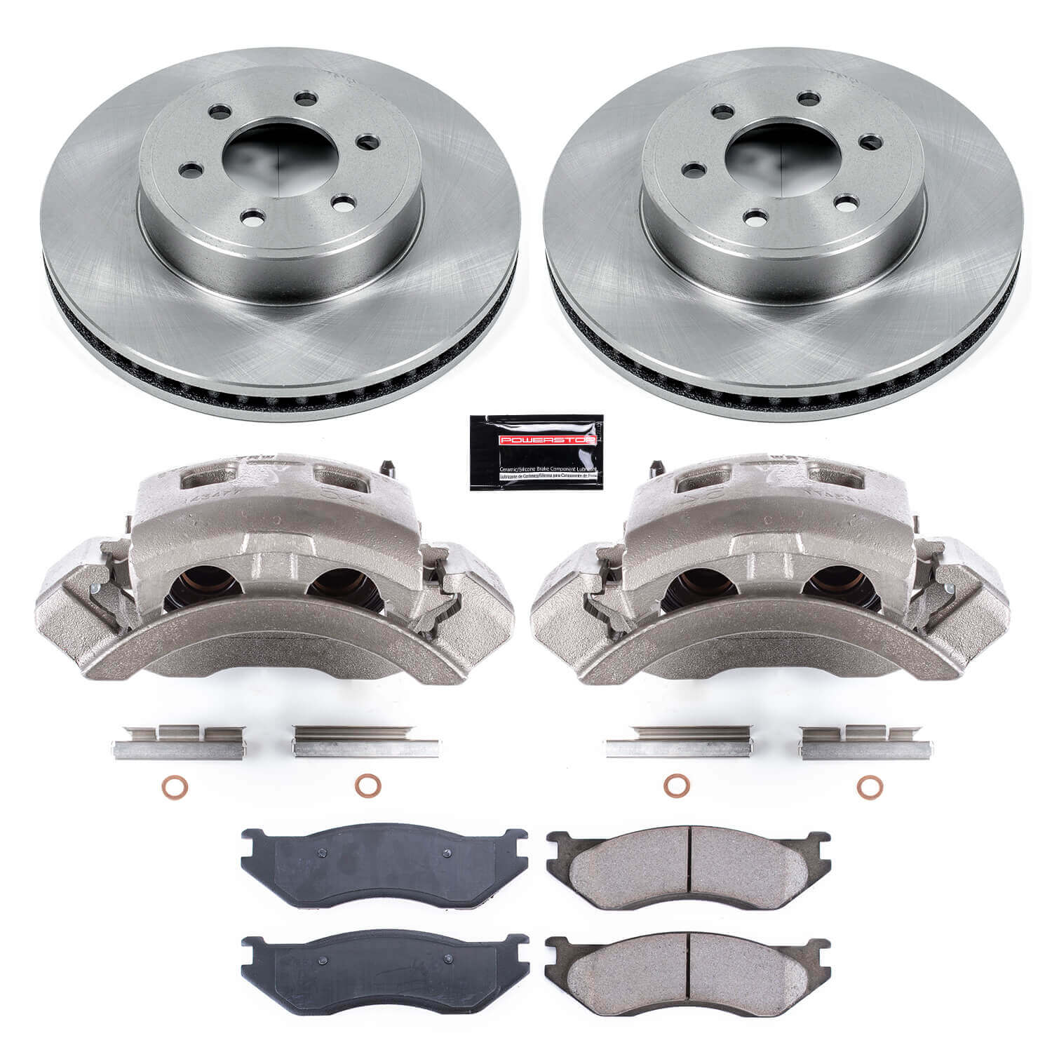 Power Stop KCOE2178 Autospecialty 1-Click OE Replacement Pad And Rotor Kit With Calipers for 2003 Dodge Durango product image