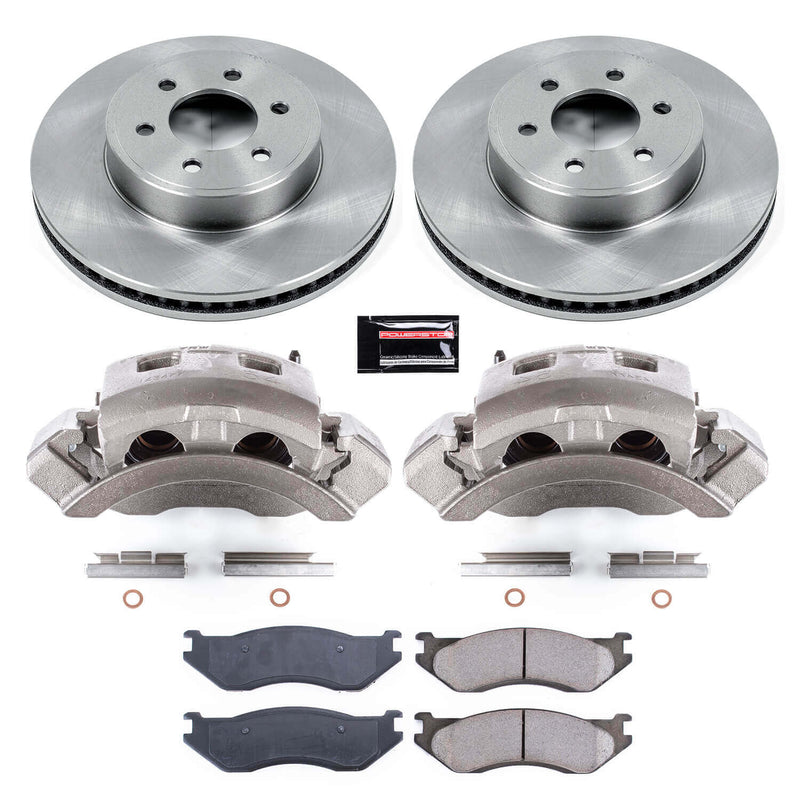 Power Stop KCOE2178 Autospecialty 1-Click OE Replacement Pad And Rotor Kit With Calipers for 2003 Dodge Durango product image