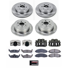 Power Stop KCOE2188 Front And Rear Autospecialty 1-Click OE Replacement Pad And Rotor Kit With Caliper for 2003-2004 Dodge Dakota product image