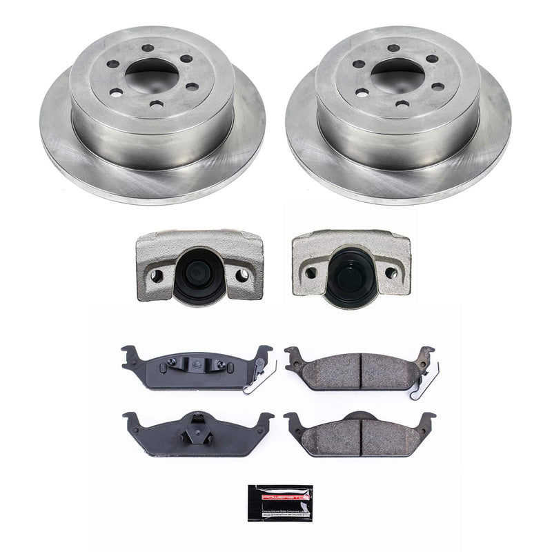 Power Stop KCOE2192 Rear Autospecialty 1-Click OE Replacement Pad And Rotor Kit With Caliper for 2003-2004 Dodge Dakota product image