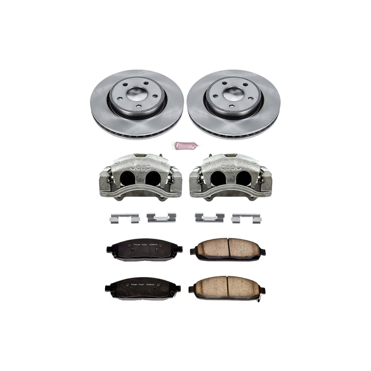 Power Stop KCOE2219 Autospecialty 1-Click Daily Driver Front Brake Kit for 2006-2010 Jeep Commander product image